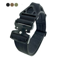 Miles Tactical Dog Collar - Black, X-Large w/Handle 2" wide