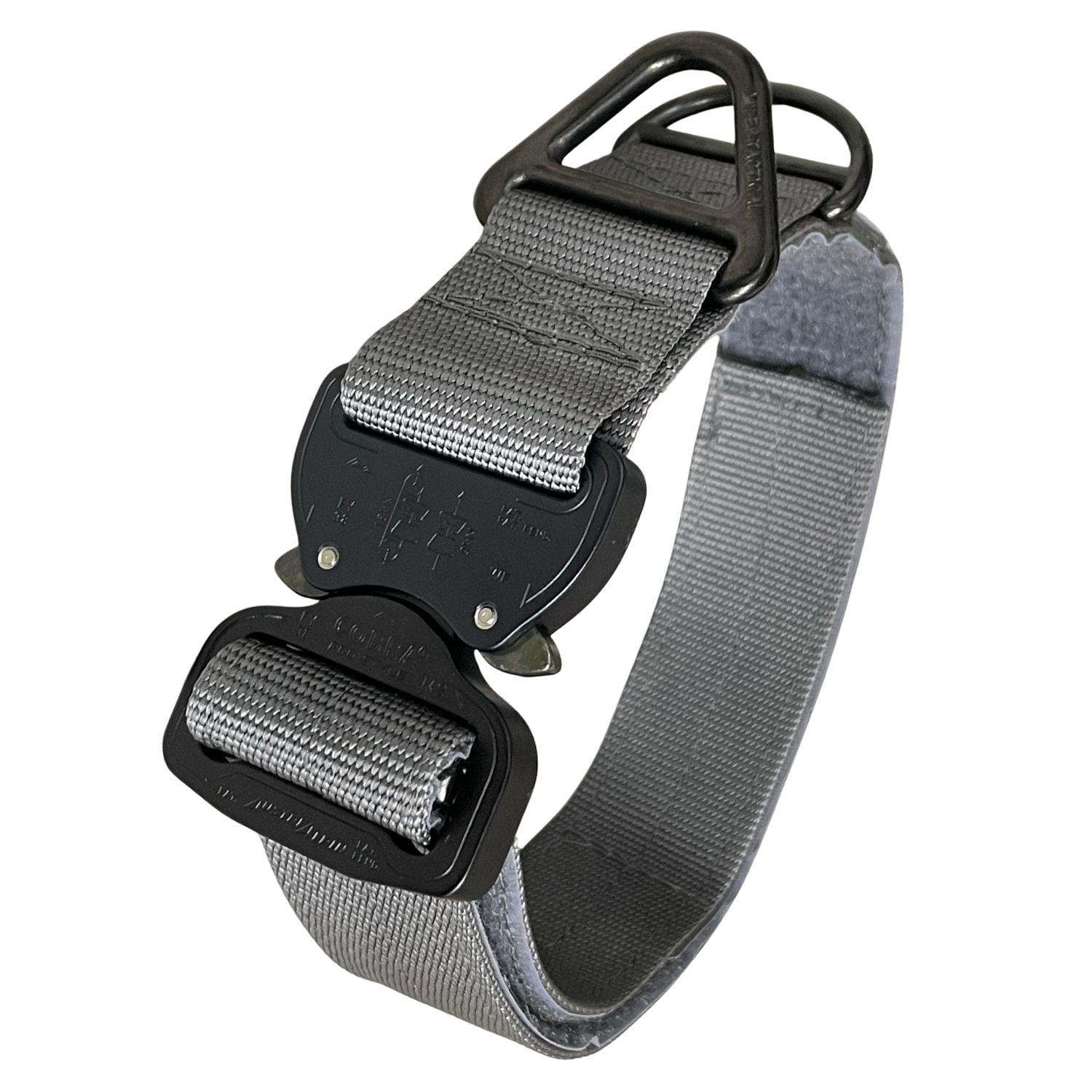 Miles Tactical Cobra Buckle Dog Collar wolf Gray Front